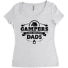 Campers Make the Best Dads Women's Triblend Scoop T-shirt
