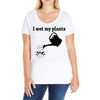 i wet my plants Ladies Curvy T-Shirt