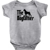 the dogfather boxer Baby Onesie