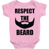 respect the beard Baby Onesie