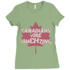 canadians are amehzing Ladies Fitted T-Shirt