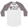 need caffeine 3/4 Sleeve Shirt