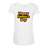 HAPPY FATHER DAY Maternity Scoop Neck T-shirt