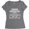 driving instructor superhero Women's Triblend Scoop T-shirt