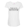 people say i'm condescending Maternity Scoop Neck T-shirt