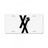 mgk t xx shirt flower black rose License Plate