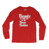 beauty is in the eye of the beer holder t shirt Long Sleeve Shirts