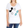 Creating a Little Disney Magic Character Ladies Curvy T-Shirt