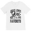 jesus loves you but i'm his favorite V-Neck Tee