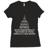 never underestimate Ladies Fitted T-Shirt