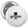groom Pin-back button