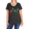 snowy days Ladies Curvy T-Shirt