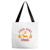 This Girl Loves Pitbull Tote Bags
