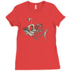 animal fish Ladies Fitted T-Shirt