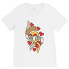 true love pizza slice V-Neck Tee