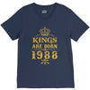kings are born in 1988 V-Neck Tee