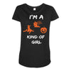 i'm a halloween kind of girl Maternity Scoop Neck T-shirt