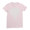 dripping diamond Ladies Fitted T-Shirt