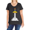ugh mondays Ladies Curvy T-Shirt