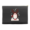 santa reindeer penguin christmas Accessory Pouches