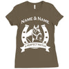 personalised pony horse and rider Ladies Fitted T-Shirt
