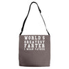 world's greatest farter funny Adjustable Strap Totes