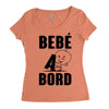 bebe a bord Women's Triblend Scoop T-shirt