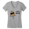 cool beans Women's V-Neck T-Shirt