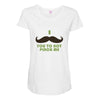 mustache pinch Maternity Scoop Neck T-shirt