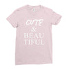cute beautiful Ladies Fitted T-Shirt