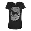 boxer fingerprint Maternity Scoop Neck T-shirt