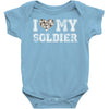 i love my soldier hunter camouflage Baby Bodysuit