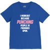 I Workout Because Punching People Is Frowned Upon V-Neck Tee