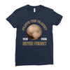 pluto the planet never forget Ladies Fitted T-Shirt