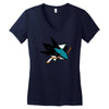 jose sharks youth Women's V-Neck T-Shirt