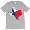 Eroded Texas Map With Flag T-Shirt