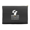 proud Autism dad Accessory Pouches