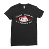 February Peeking Out Baby Girl Ladies Fitted T-Shirt