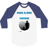 Papa And Son Fishing Partners For Life 3/4 Sleeve Shirt