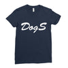 dogs Ladies Fitted T-Shirt