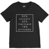 50 % unicorn (White) V-Neck Tee