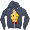 reverse flash Zipper Hoodie