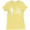 can i clean for you Ladies Fitted T-Shirt