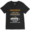 Aquarius Hated By Many Wanted By Plenty Disliked By Some Confronted By V-Neck Tee