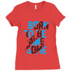 BORN TO BE AWESOME Ladies Fitted T-Shirt
