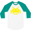 uomo 4 space invaders anni80 vintage videogames 3/4 Sleeve Shirt