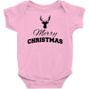 buck merry christmas Baby Bodysuit