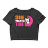 She Wants The D - Dunkin Donuts Crop Top