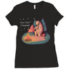 Let's Go Camping Ladies Fitted T-Shirt