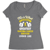 This is What The Worlds Greatest Sarcoma Cancer Survivor Looks Like Women's Triblend Scoop T-shirt